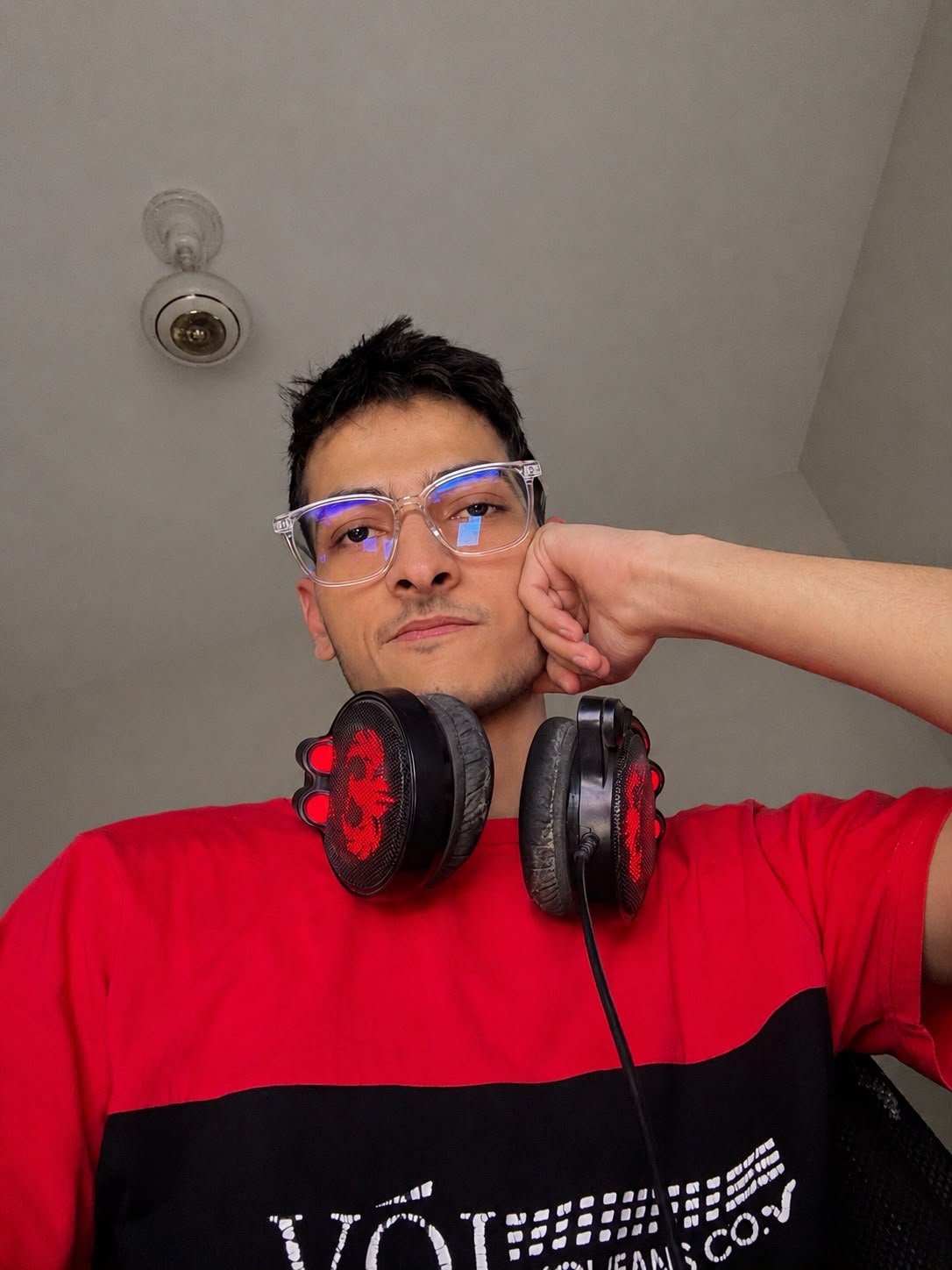 Hamiz Khan, video editor, portrait in a documentary-style frame